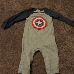 Marvel Captain America 6-9 month onesie